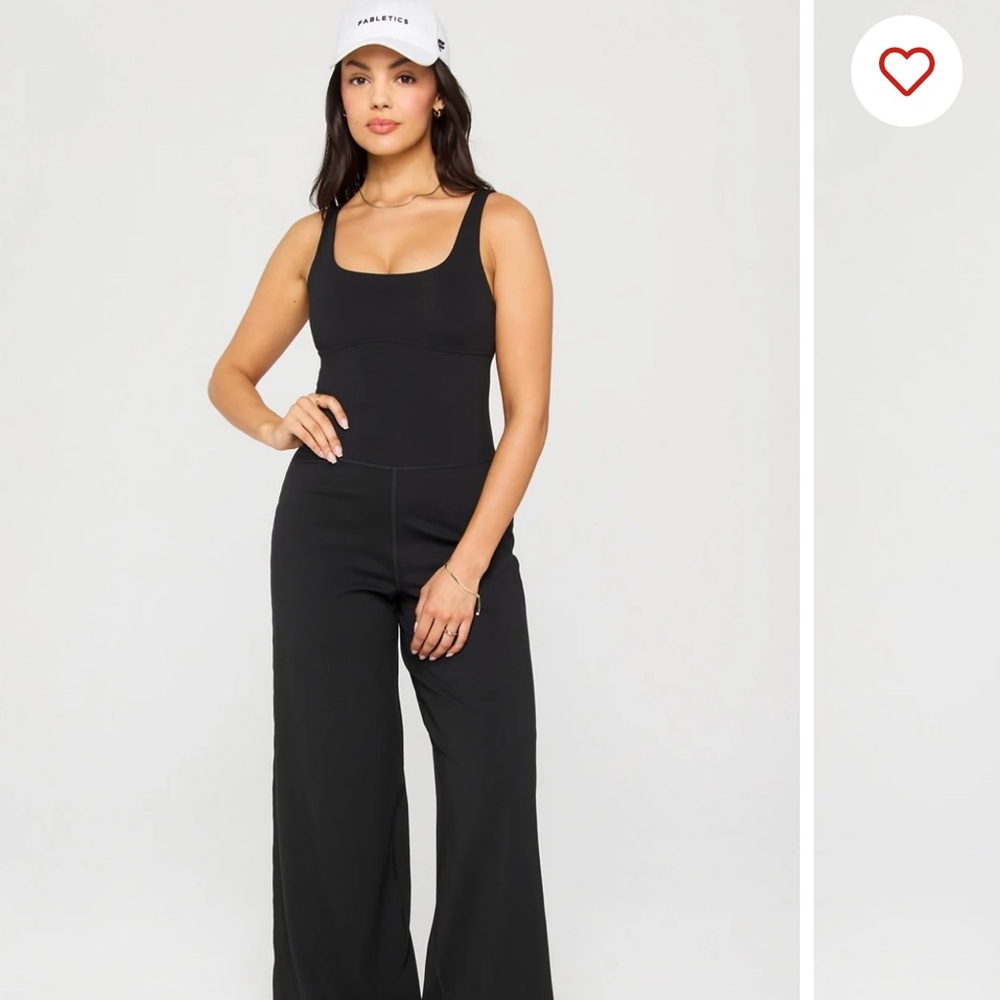 Fabletics Black Wide-Leg Jumpsuit